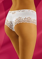 Hipster panties, high quality microfiber, openwork lace